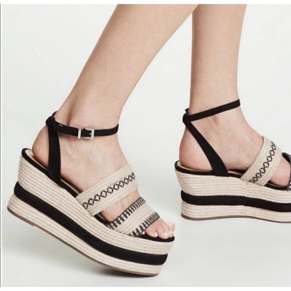 Schutz Size 10 Women's Denes Platform Espadrille Sandals P - Picture 13 of 13